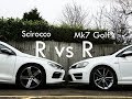 VW Scirocco R vs Mk7 VW Golf R - which is best??
