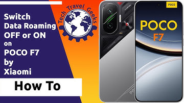 Hoe je dataroaming in- of uitschakelt op de Poco F7 van Xiaomi #PocoF7 #roaming #HowTo