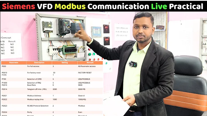 Siemens SINAMICS V20 VFD Modbus RTU Programming in Hindi | Step-by-Step Practical Tutorial
