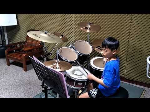 文意，演奏~怒放的生命，drums cover 。