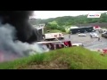 Watch explosion on durban highway after truck collision