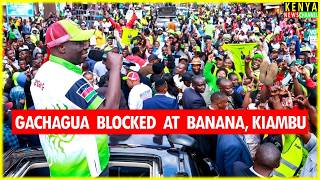 Gachagua speech today after Crowd Blocked him at Banaka Kiambaa Kiambu - Listen what he told Ruto