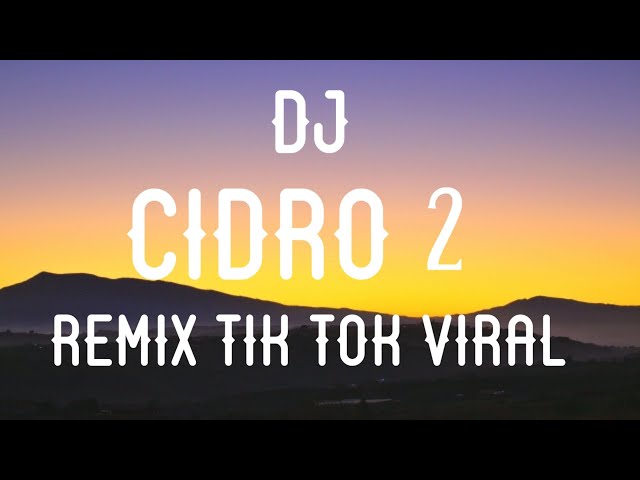 DJ CIDRO 2 REMIX TIK TOK VIRAL [ IRGY AN BOOTLEG REMIX ] class=