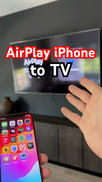 How to AirPlay iPhone to TV!