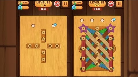 Screw Puzzle: Wood Nut & Bolt - Level 15