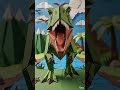 Everything Breaks Again 💥🦖 #shorts|  Paper Art Stop-motion by WOOHA