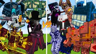 6 Strong Bosses VS 6 Strong Bosses #2 / Minecraft Mob Battle