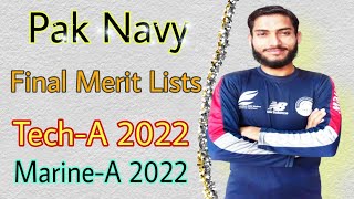 Pak Navy Tech-A 2022 & Marine-A 2022 Final Merit list | Pak Forces Info
