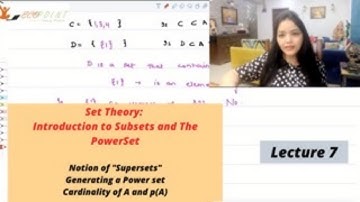 | Set Theory | Part 4 | Subsets and Powerset | 7 |