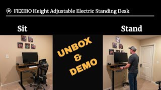 REVIEW: FEZIBO Height Adjustable Electric Standing Desk with Double Drawer