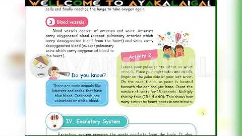 Organ Systems 5th STD Term 1 Science Lesson Part 3