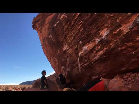 Beta Video for climb Orange Top Blue Sky v8, Red Rock