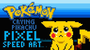 Pokemon Pikachu Pixel Speed Art by PXLFLX