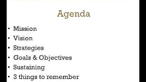 Aligning Mission, Vision & Goals - A 3-Minute Crash Course