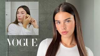 Recreating Hailey Bieber's Vogue Makeup Tutorial