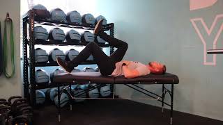 90:90 heel touches bent knee