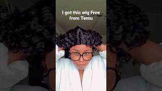 Temu Free human hair wig review