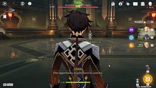 Tartaglia Boss Fight  No Dodging No Healing No Damage Taken