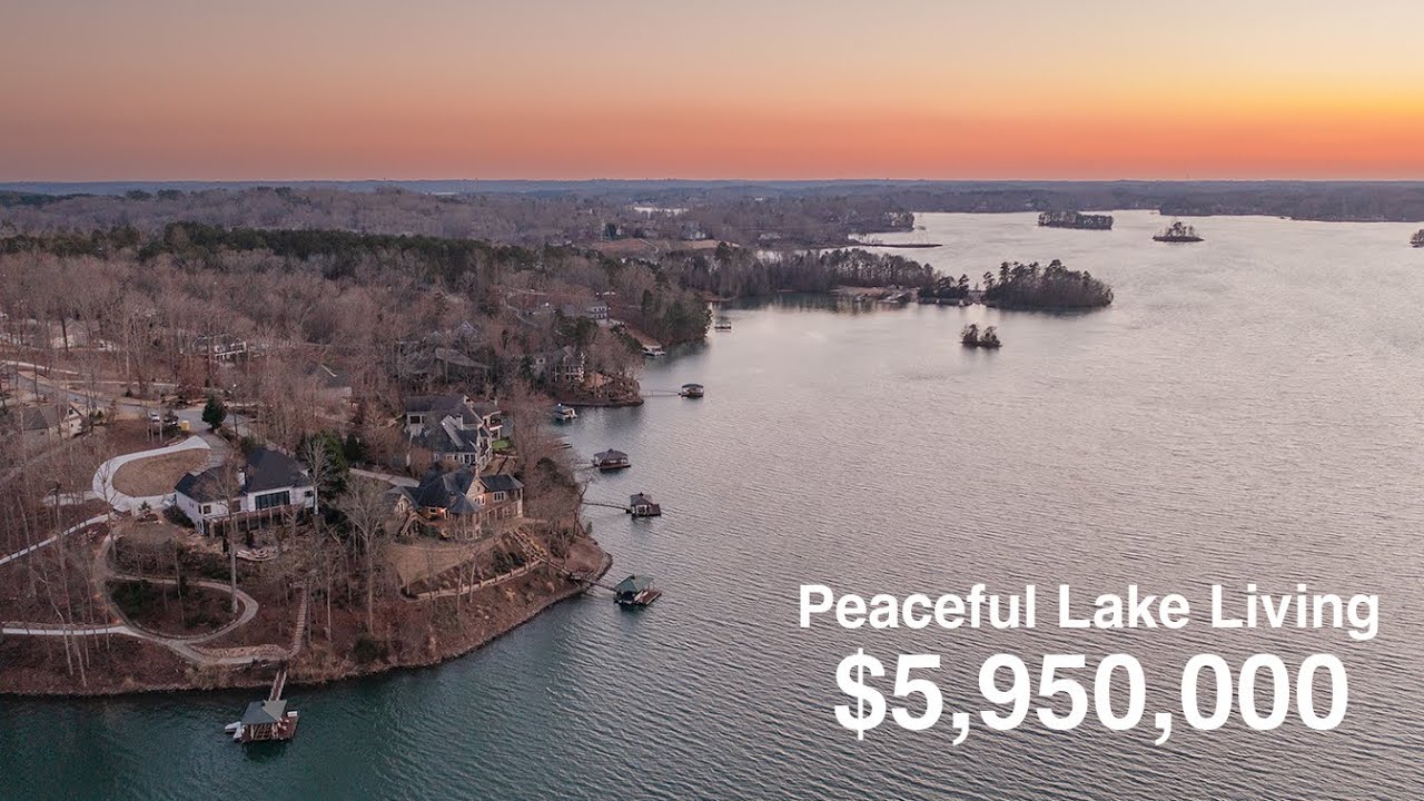 6 Million Home in South Carolina Lake Keowee Waterfront 7.5k Sq Ft
