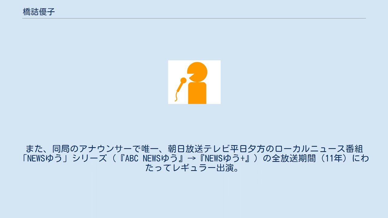 橋詰優子 Youtube