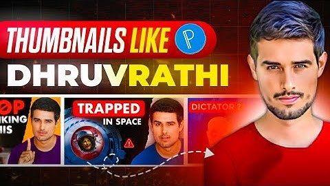 creating @dhruvrathee thumbnail in pixallab with (mobile)| how to make thumbnails like Dhruv rathi