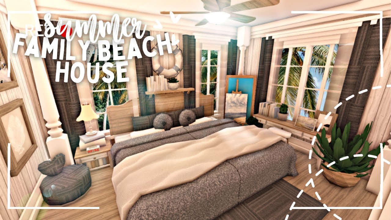 Roblox Bloxburg Family Roleplay Summer Beach House Build 