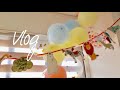 【vlog】／Happy Birthday／ダイソーでつくる誕生日の飾り付け