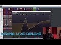 Mixing drums for Invent, Animate (live drums)