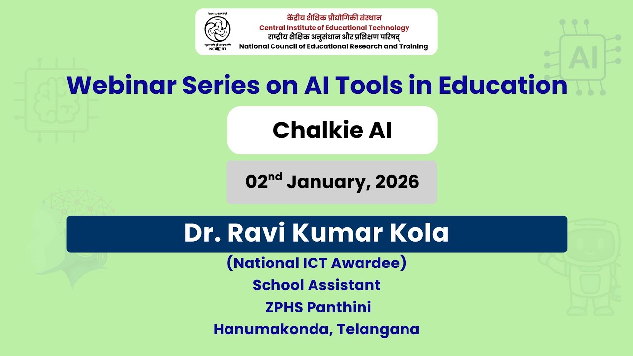 Chalkie AI | Webinar Series on AI Tools in Education