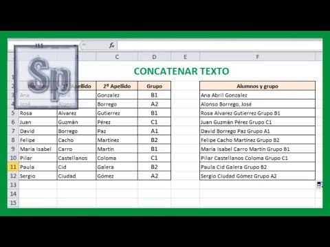 Video: Cómo Combinar Texto De Celdas En Excel
