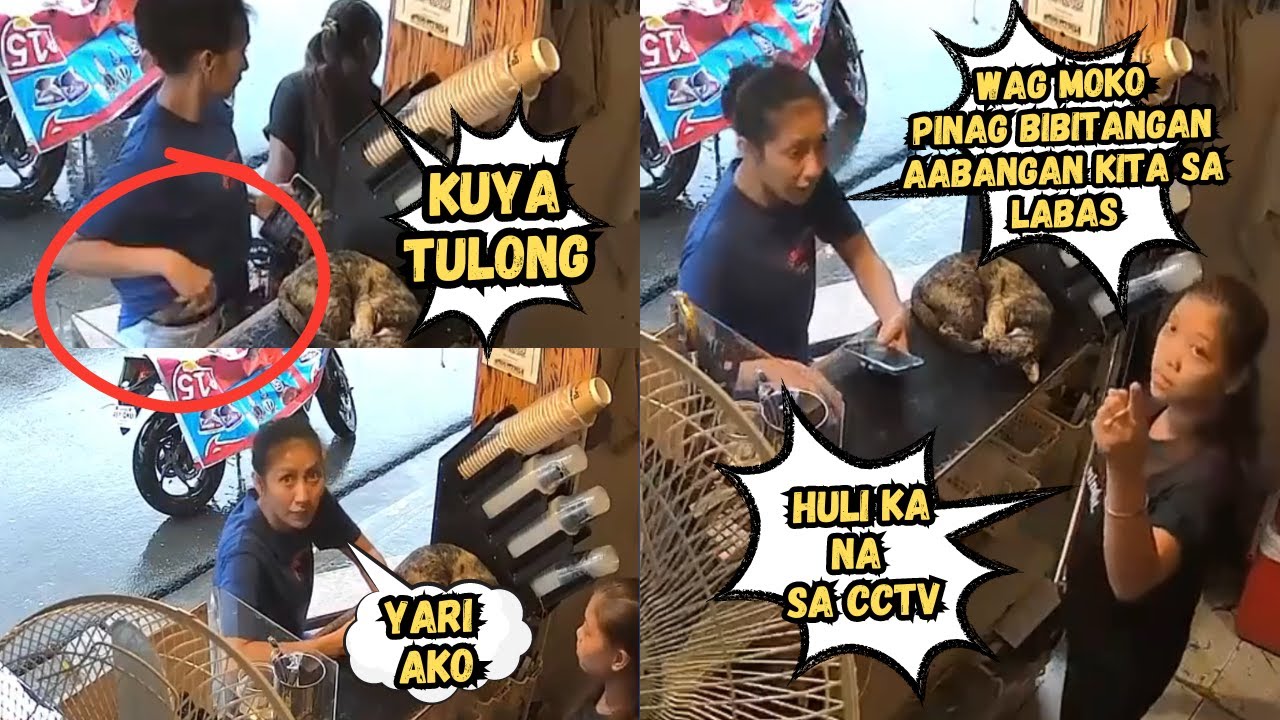 BABAENG KAWATAN NAG BIGAY PA NG PAYO AT BANTA SA KANYANG NINAKAWAN #viral #trendingnow #cctv