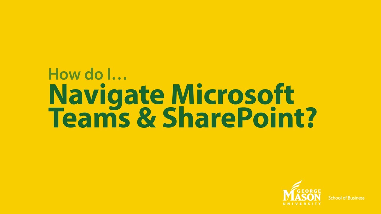 Navigate Between Teams and SharePoint - YouTube
