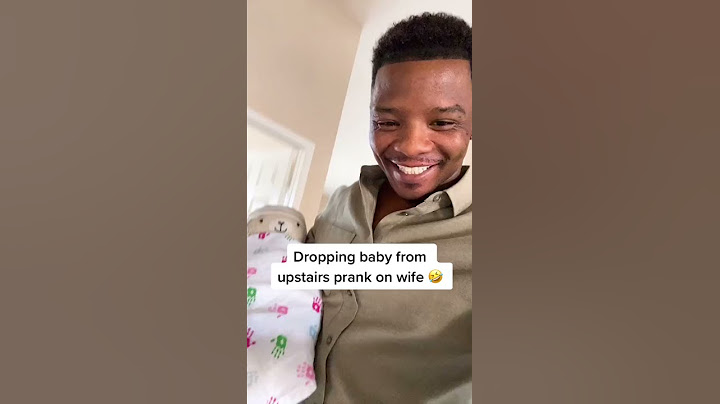 Dropping the baby from upstairs prank on wife #Shorts