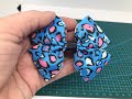 Blue leopard print design hair bow tutorial - Making bows with Shelly 💗