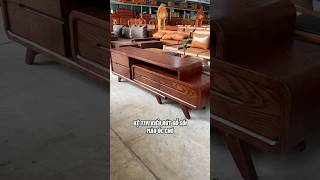 Kệ tivi kiểu rút kéo dài được 2m7 gỗ Sồi màu Óc Chó #ketivi #ketivikieurut #ketivigosoinga