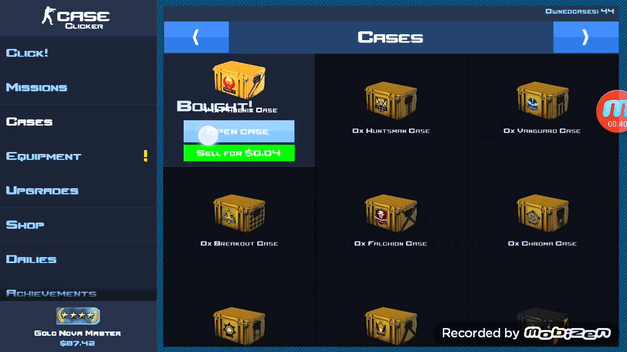 Case clicker: trolled by valve