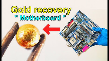 How to recycle gold from motherboard computer scrap | How to make gold recovery ic chips computer