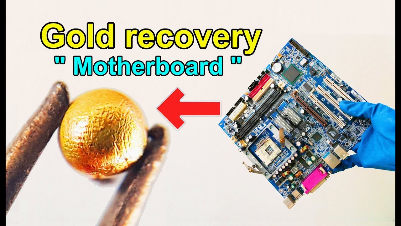 How to recycle gold from motherboard computer scrap | How to make gold