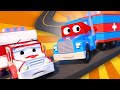 Car Cartoon for kids - The ambulance truck ! Carl the Super Truck - Car City ! Ambulance Cartoons