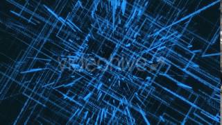 Abstract Tech Grid Blue Background Motion Graphics Template