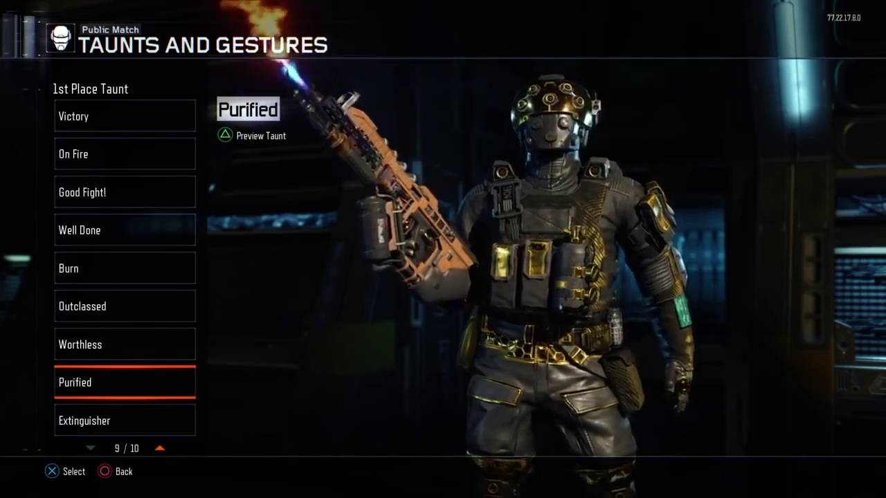 Call Of Duty Black Ops III ¡¡All NEW EPIC TAUNTS!!