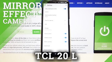TCL 20L - How to Activate & Turn Off Camera Mirror Effect