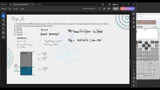 Part III – Effective Stress Problem Clay Beneath Sand with Dropping Water Table  CE Board Exam Revie