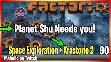 ⚙️Factorio Space Exploration & Krastorio 2 Mod✅🏭➡️Remote Build Uranium Mine on Shu x091