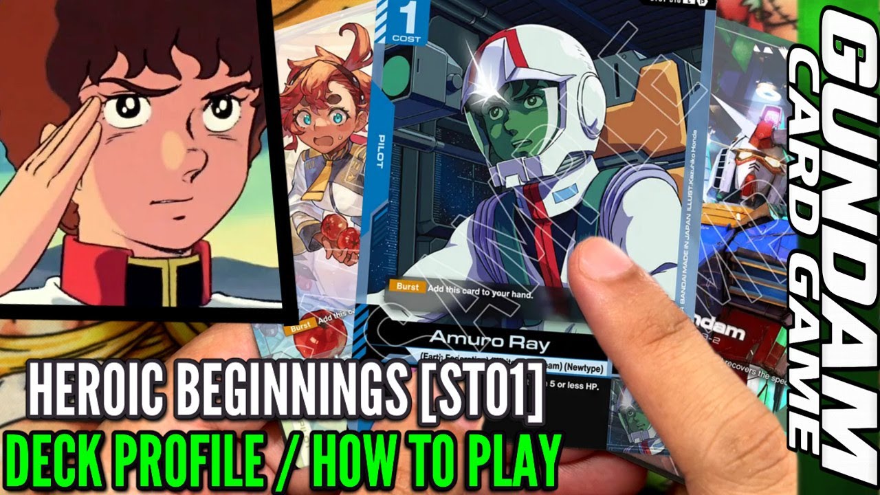 Gundam TCG Deck Profile - Amuro Ray / Suletta Mercury (ST01/GD01