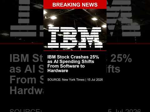 BREAKING: IBM Stock Crashes 25% as AI Spending Shifts From Software to Hardware