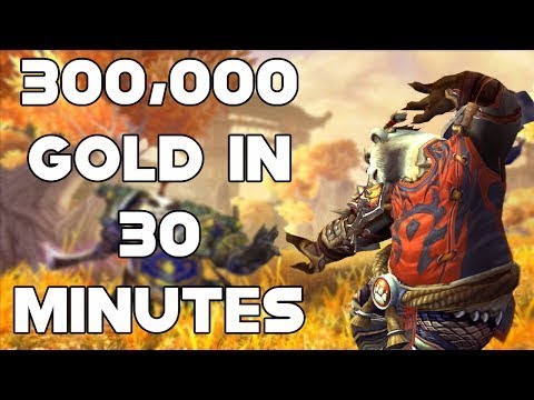 World Of Warcraft Gold Farm 300,000 Gold In 30 Minutes