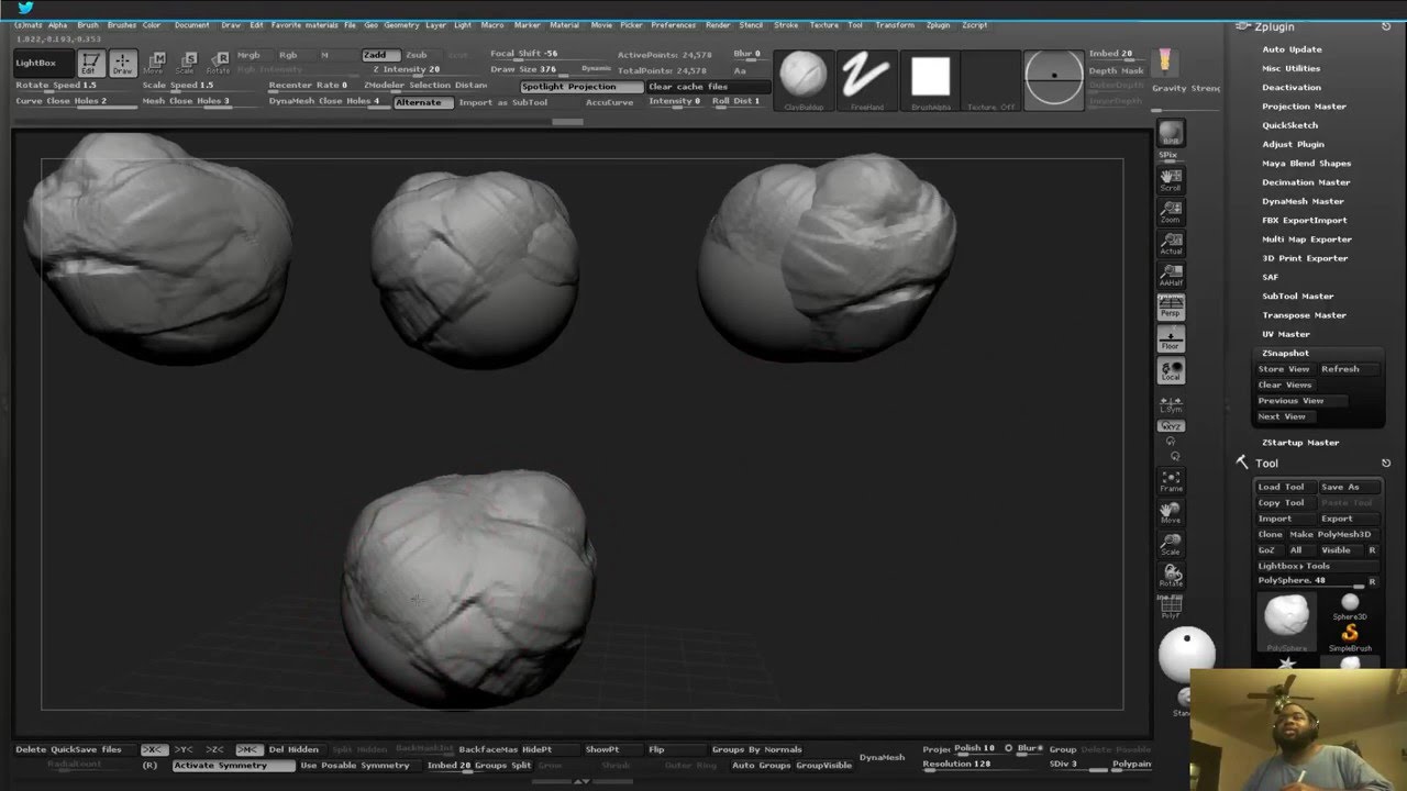 Zsnapshot multi view zbrush script. YouTube
