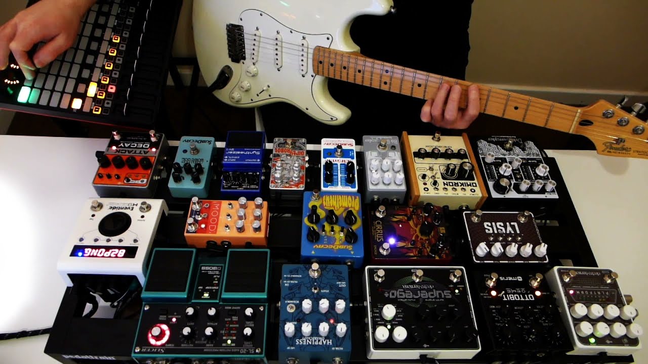 Live Looping Ambient Guitar Performance - Guitar Pedals / Akai APC 40 MKII / Ableton Live