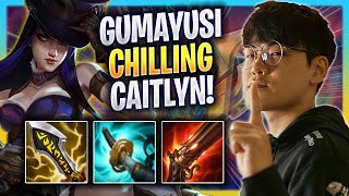 GUMAYUSI CHILLING WITH CAITLYN!  T1 Gumayusi Plays Caitlyn ADC vs Kalista! | Bootcamp 2023